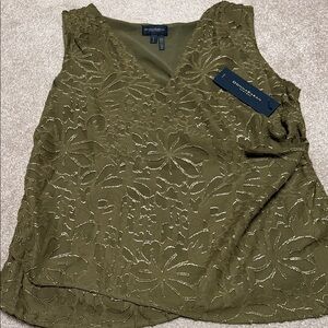 Donna Karan Olive Green  Top